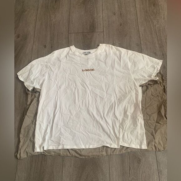 Zara woman’s embroided London t shirt used - Picture 1 of 4